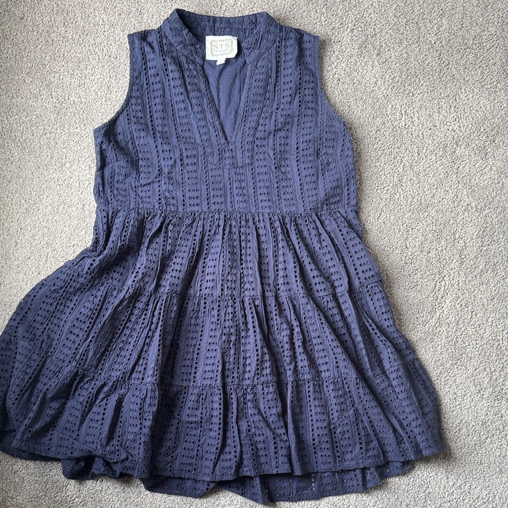 Sail to Sable Navy Sleeveless Dress